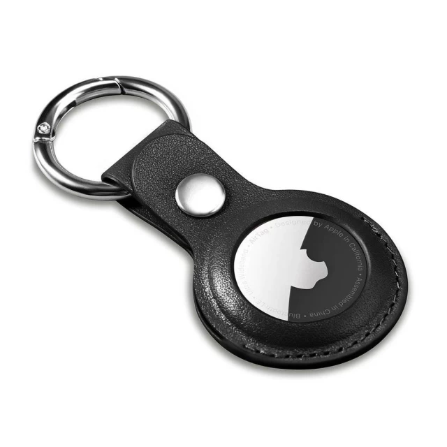 Чехол iCarer для AirTag Leather Nappa Black (WMAT01-BK)