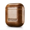 Чохол iCarer для AirPods 2/1 Leather Oil Wax Light Brown (WMAP011-BN)