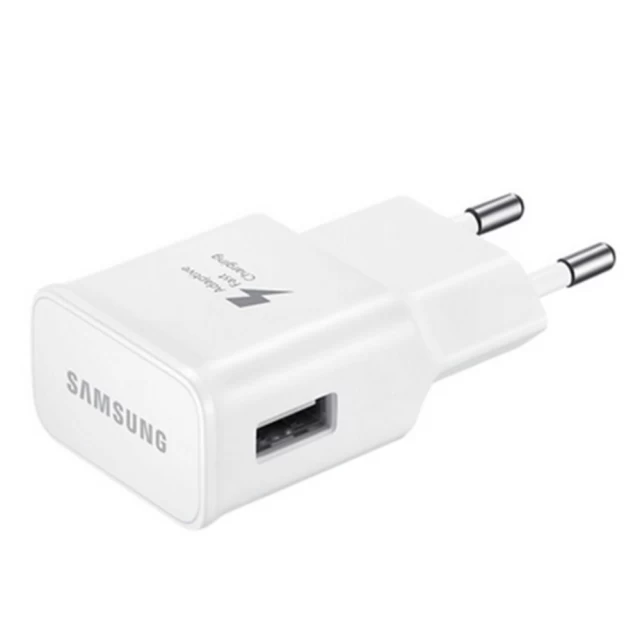 Мережевий зарядний пристрій Samsung 15W USB-A with USB-C to USB-A Cable 1m White (EP-TA20EWECGWW)