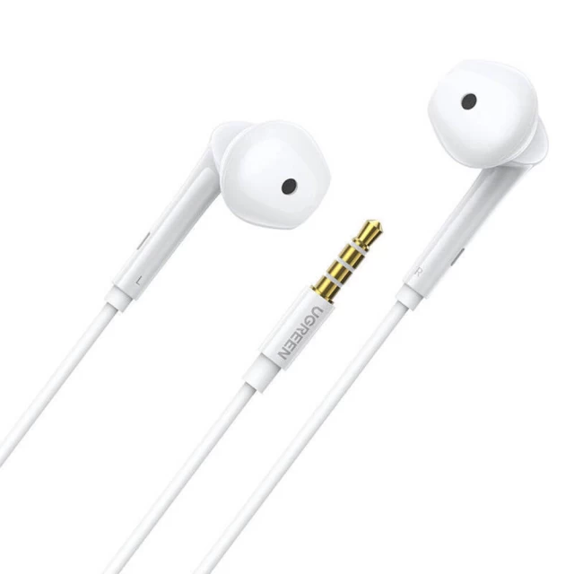 Навушники Ugreen In-Ear Mini Jack Earphones 3.5mm with Remote and Mic White (UGR1249WHT)