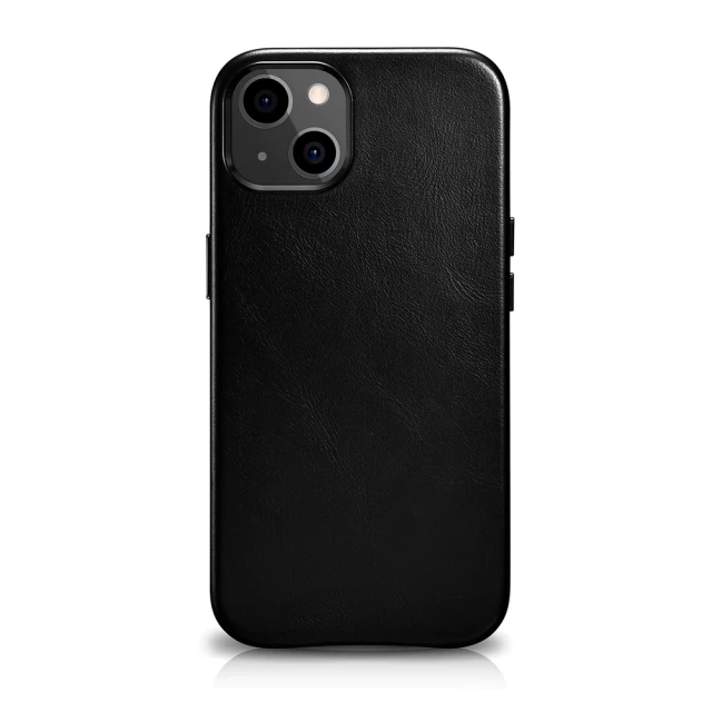 Чехол iCarer для iPhone 13 mini Leather Oil Wax Black with MagSafe (WMI1301-BK)