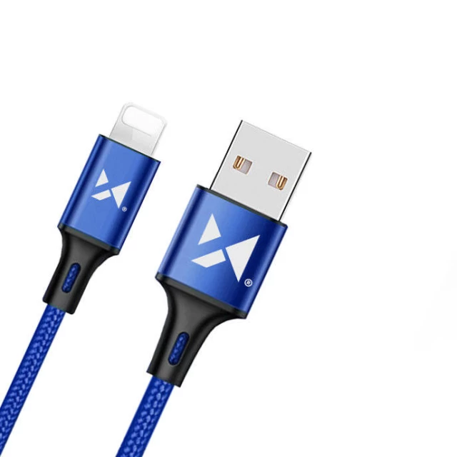 Кабель Wozinsky USB-A to Lightning 2m Blue (WUC-L2BE)