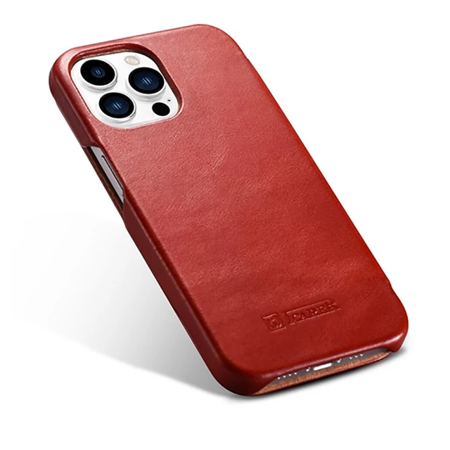 Чехол iCarer для iPhone 13 Pro Vintage Folio Red (RIX1303-RD)