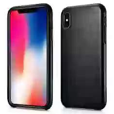 Чехол iCarer для iPhone XS | X Leather Case Black (RIX23-BK)