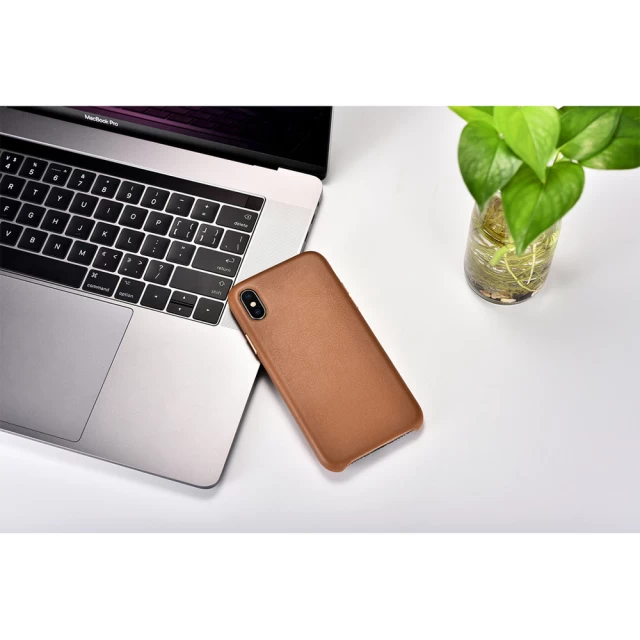 Чехол iCarer для iPhone XS | X Leather Case Brown (RIX23-BN)