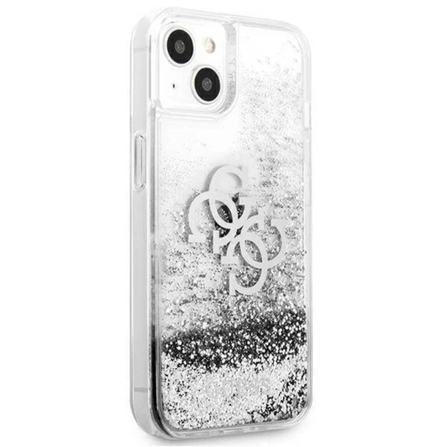 Чохол Guess Big Liquid Glitter для iPhone 13 Silver (GUHCP13MLG4GSI)