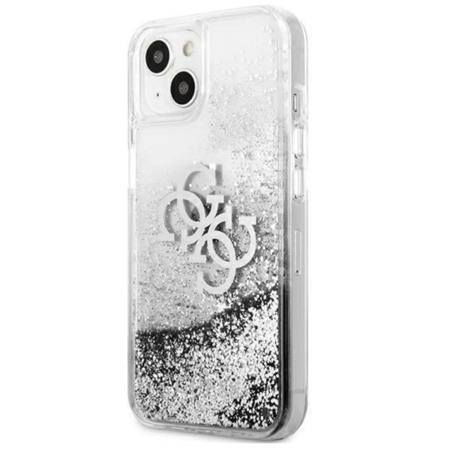 Чехол Guess Big Liquid Glitter для iPhone 13 Silver (GUHCP13MLG4GSI)