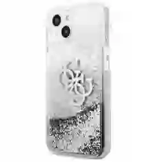 Чехол Guess Big Liquid Glitter для iPhone 13 Silver (GUHCP13MLG4GSI)