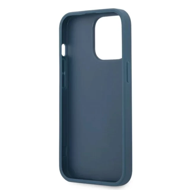 Чехол Guess Big Metal Logo для iPhone 13 Pro Blue (GUHCP13L4GMGBL)