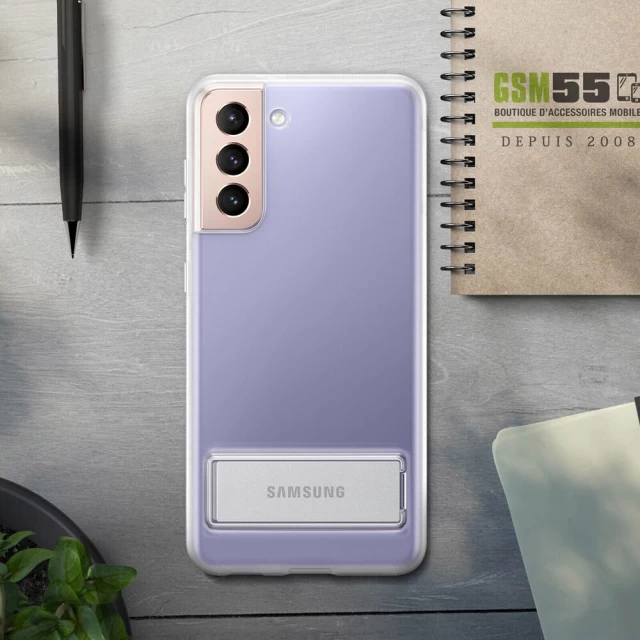 Чохол Samsung Clear Standing Cover для Samsung Galaxy S21 5G Transparent (EF-JG991CTEGWW)