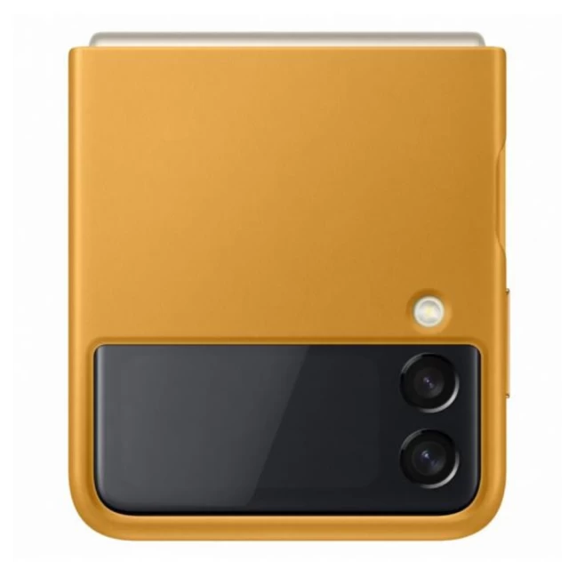 Чехол Samsung Leather Cover для Samsung Galaxy Flip3 (F711) Mustard (EF-VF711LYEGWW)