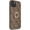 Чехол Guess Ring Stand для iPhone 13 Brown (GUHCP13M4GMRBR)