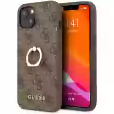 Чохол Guess Ring Stand для iPhone 13 Brown (GUHCP13M4GMRBR)