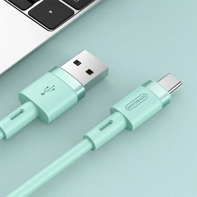 Кабель Joyroom S-1224N2 USB-A to USB-C 1.2m Green (6941237109392)