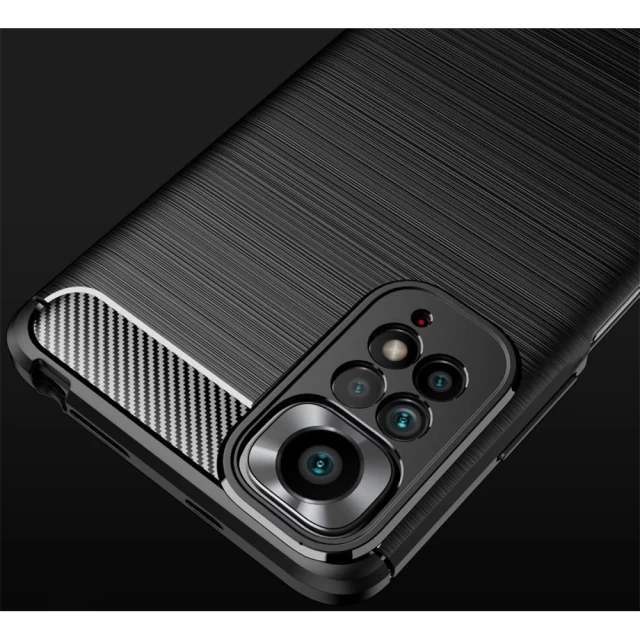 Чохол Tech-Protect TpuCarbon для Xiaomi Redmi Note 11 Pro/11 Pro 5G Black (9589046920813)