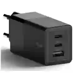 Мережевий зарядний пристрій Ringke Gan 3-Port 65W 2xUSB-С/USB-A Black (8809848209338)