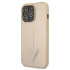 Чохол Guess Saffiano Triangle Logo для iPhone 13 Pro Max Beige (GUHCP13XPSATLE)