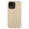 Чохол Guess Saffiano Triangle Logo для iPhone 13 Pro Max Beige (GUHCP13XPSATLE)