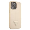 Чохол Guess Saffiano Triangle Logo для iPhone 13 Pro Max Beige (GUHCP13XPSATLE)