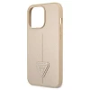 Чохол Guess Saffiano Triangle Logo для iPhone 13 Pro Max Beige (GUHCP13XPSATLE)