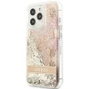 Чохол Guess Paisley Liquid Glitter для iPhone 13 Pro Gold (GUHCP13LLFLSD)