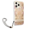 Чехол Guess Flower Strap для iPhone 13 Pro Max Gold (GUHCP13XHFLSD)