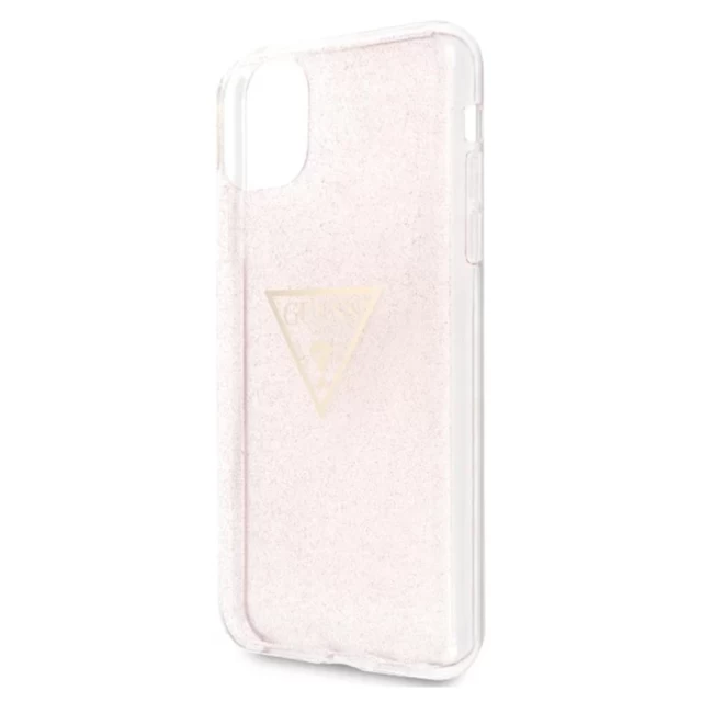 Чехол Guess Glitter Triangle для iPhone 11 Pro Max Pink (GUHCN65SGTLPI)