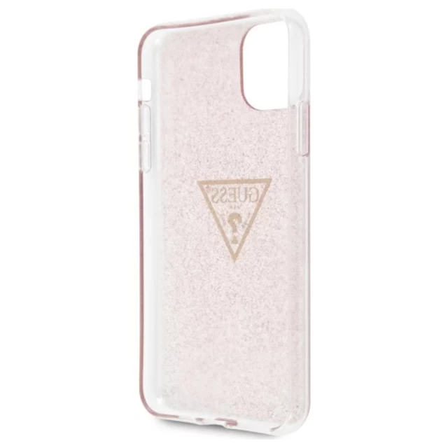 Чехол Guess Glitter Triangle для iPhone 11 Pro Max Pink (GUHCN65SGTLPI)