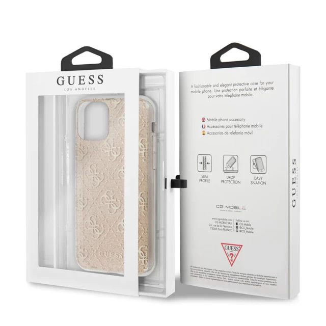 Чохол Guess Glitter для iPhone 11 Gold (GUHCN61PCU4GLGO)