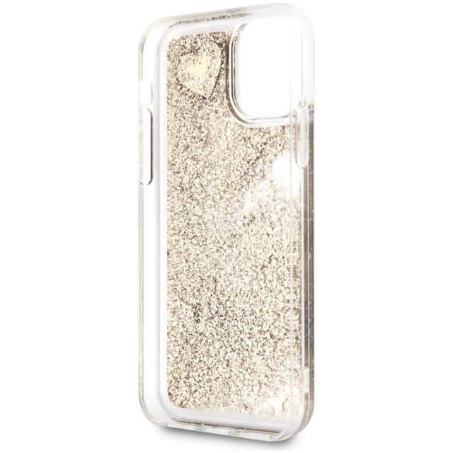 Чехол Guess Glitter Hearts для iPhone 11 Pro Gold (GUHCN58GLHFLGO)