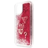 Чехол Guess Glitter Hearts для iPhone 11 Pink (GUHCN61GLHFLRA)