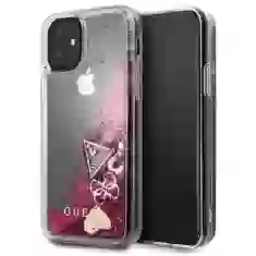 Чохол Guess Glitter Hearts для iPhone 11 Pink (GUHCN61GLHFLRA)
