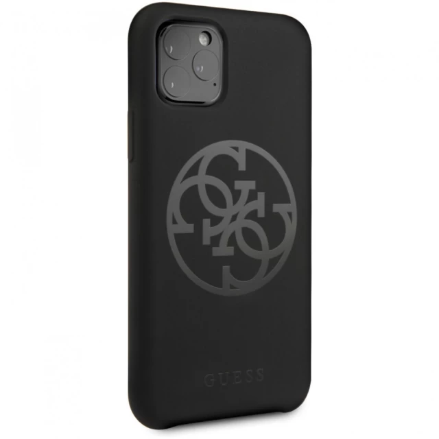 Чехол Guess Silicone Logo для iPhone 11 Pro Black (GUHCN58LS4GBK)