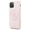 Чохол Guess Silicone Logo для iPhone 11 Pro Pink (GUHCN58LS4GLP)