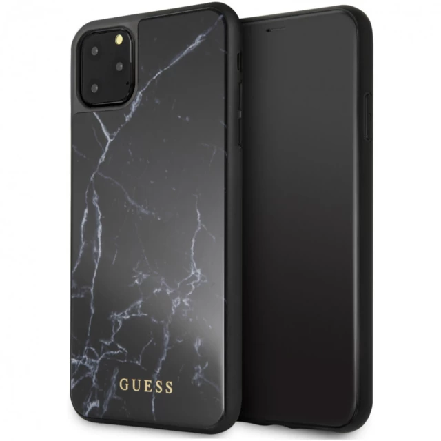 Чехол Guess Marble для iPhone 11 Pro Max Black (GUHCN65HYMABK)