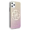 Чехол Guess Glitter Gradient Circle Logo для iPhone 11 Pro Max Gold Pink (GUHCN65PCUGLPGG)