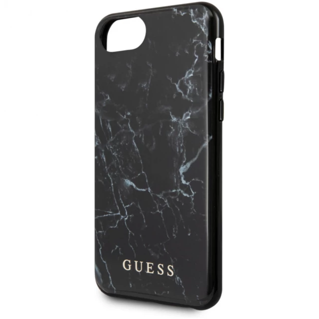 Чехол Guess Marble для iPhone SE 2020 | 8 | 7 Black (GUHCI8PCUMABK)