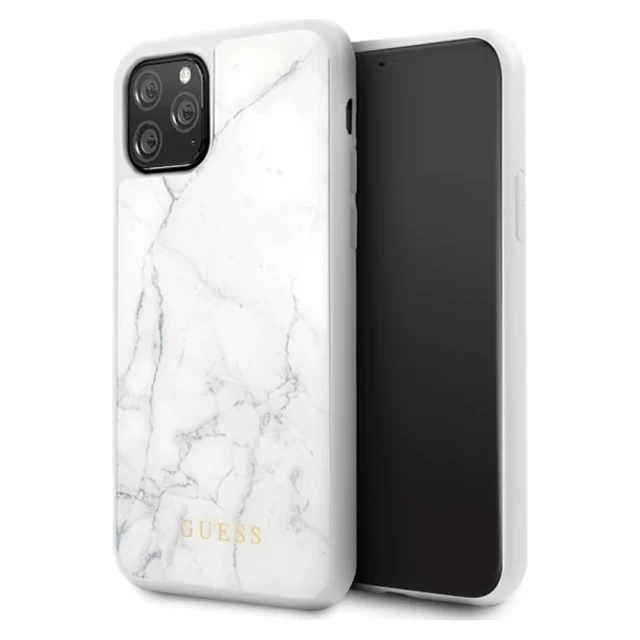 Чохол Guess Marble для iPhone 11 Pro White (GUHCN58HYMAWH)