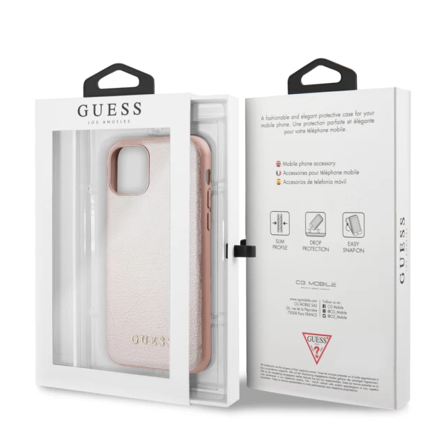 Чохол Guess Iridescent для iPhone 11 Pro Rose Gold (GUHCN58IGLRG)