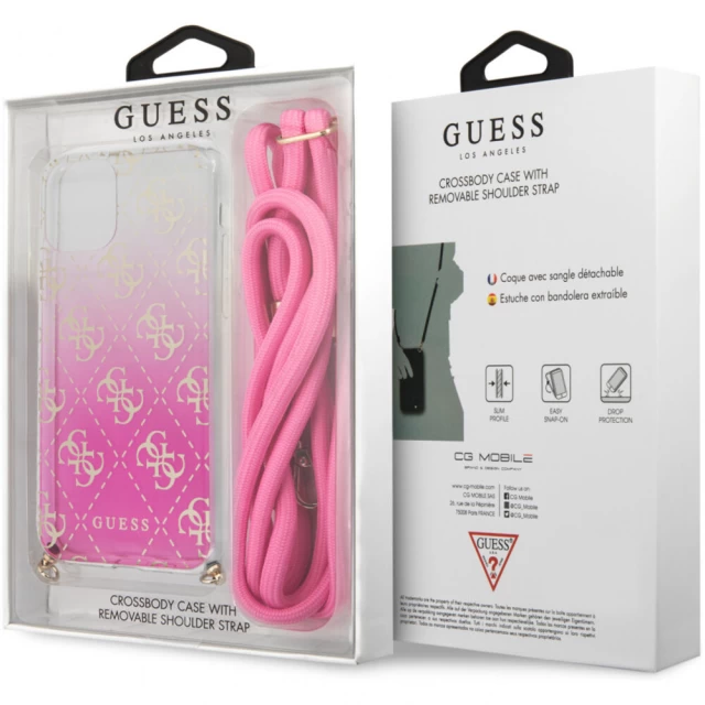 Чехол Guess Gradient для iPhone 11 Pro Pink (GUHCN58WO4GPI)