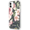 Чехол Guess Flower Collection для iPhone 11 Navy Blue (GUHCN61IMLFL03)