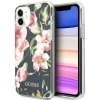 Чехол Guess Flower Collection для iPhone 11 Navy Blue (GUHCN61IMLFL03)