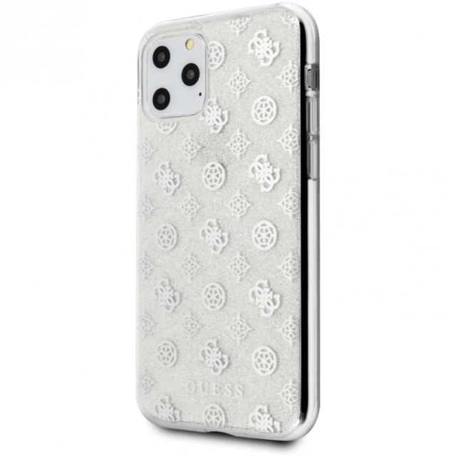 Чохол Guess Peony Glitter для iPhone 11 Pro Silver (GUHCN58TPESI)