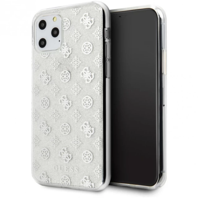 Чохол Guess Peony Glitter для iPhone 11 Pro Silver (GUHCN58TPESI)