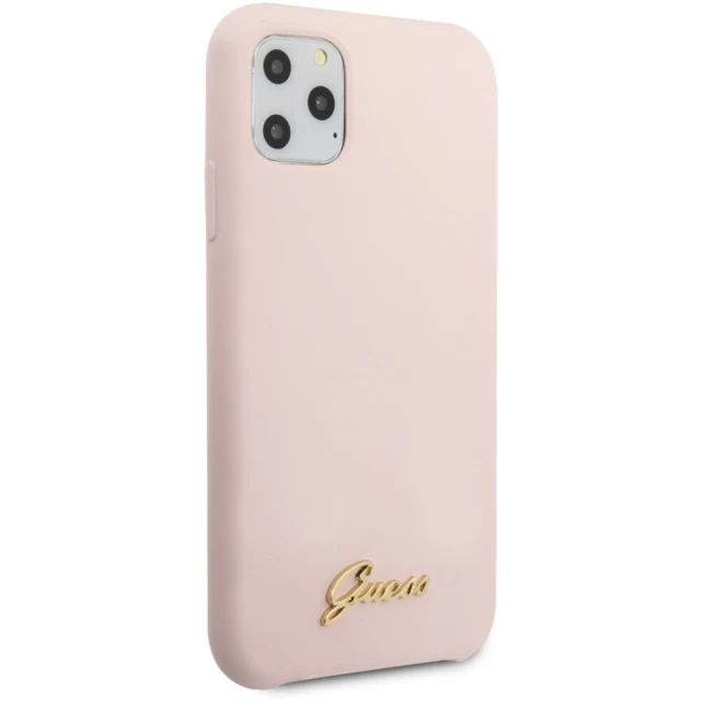 Чехол Guess Vintage Gold Logo для iPhone 11 Pro Light Pink (GUHCN58LSLMGLP)