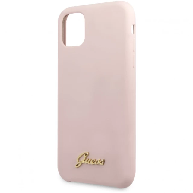 Чехол Guess Vintage Gold Logo для iPhone 11 Pro Light Pink (GUHCN58LSLMGLP)