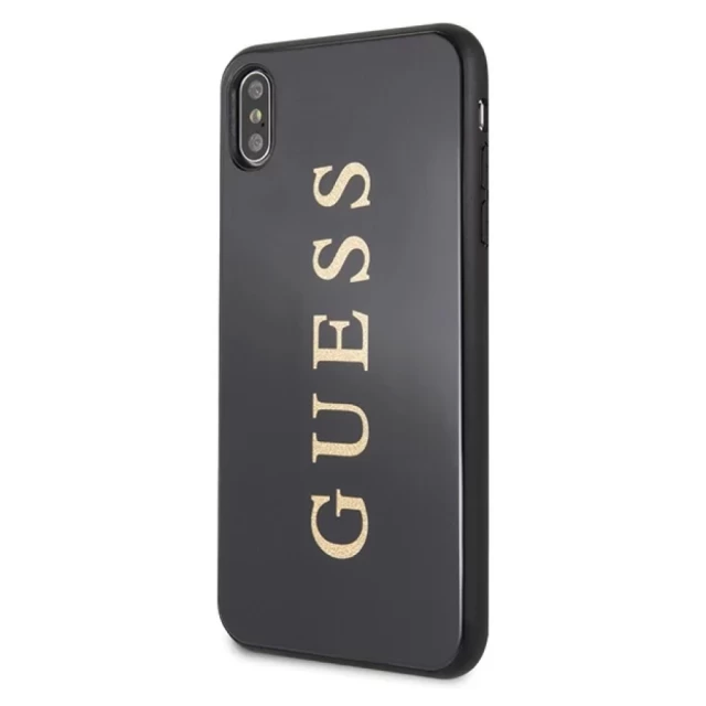 Чехол Guess Classic Double Layer Glitter для iPhone XS Max Black (GUHCI65TGGGBK)