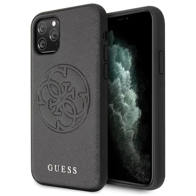 Чехол Guess Silicone Microfiber для iPhone 11 Pro Max Green (GUHCN65RSSASBK)