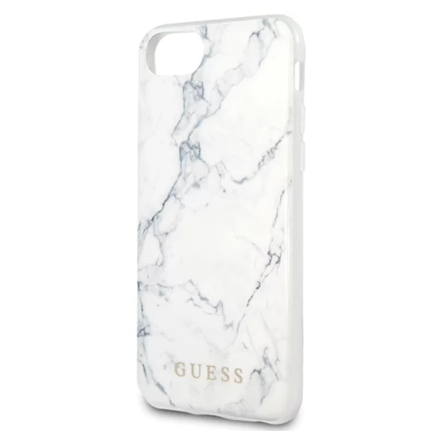 Чохол Guess Marble для iPhone SE 2022| 2020 | 8 | 7 White (GUHCI8PCUMAWH)