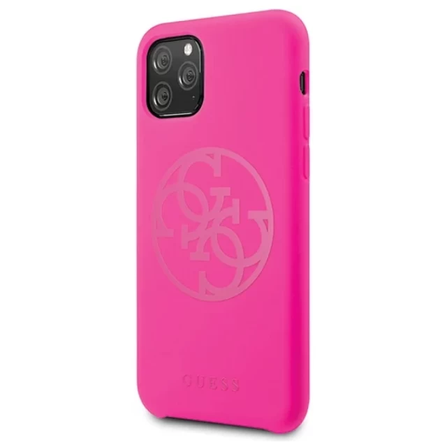 Чехол Guess Silicone для iPhone 11 Pro Fuchsia (GUHCN58LS4GFU)